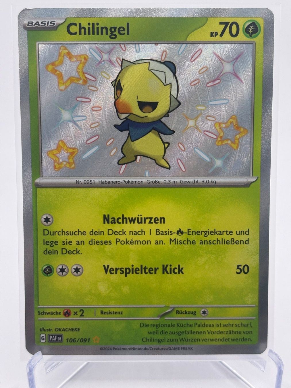 Pokémon Carte collezionabili: Paldeas Schicksale - Chilingel  (PAF 106) - DE – Nuovo (secondo la descrizione) da Allschwil venduto da Bullach