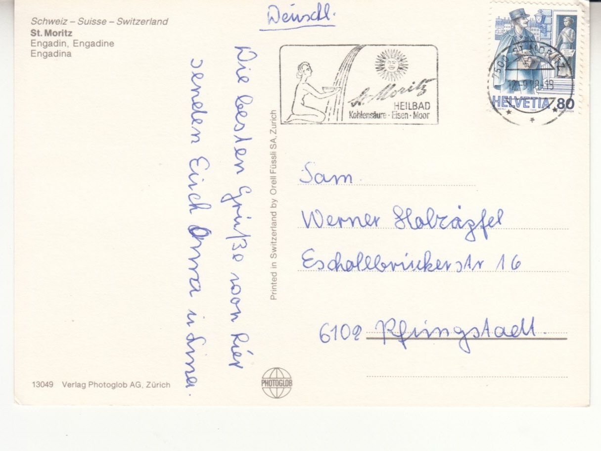 Cartes postales: St. Moritz 1988 – D'occasion à Bürglen TG par StampGraf 1