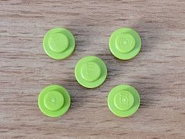 Lego - Pièces détachées - 5x ronde verte-olive