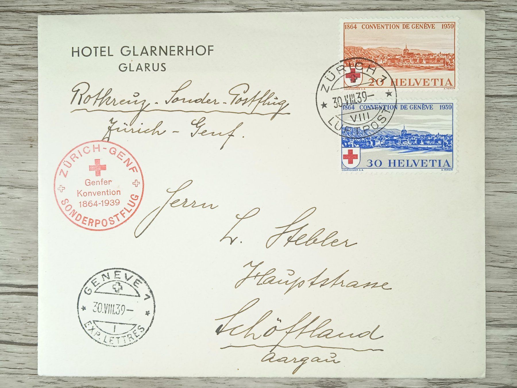Tutti i francobolli: TR104 Enveloppe + Timbre Suisse 1939 – Usato da Cousset venduto da Patrick_Collections