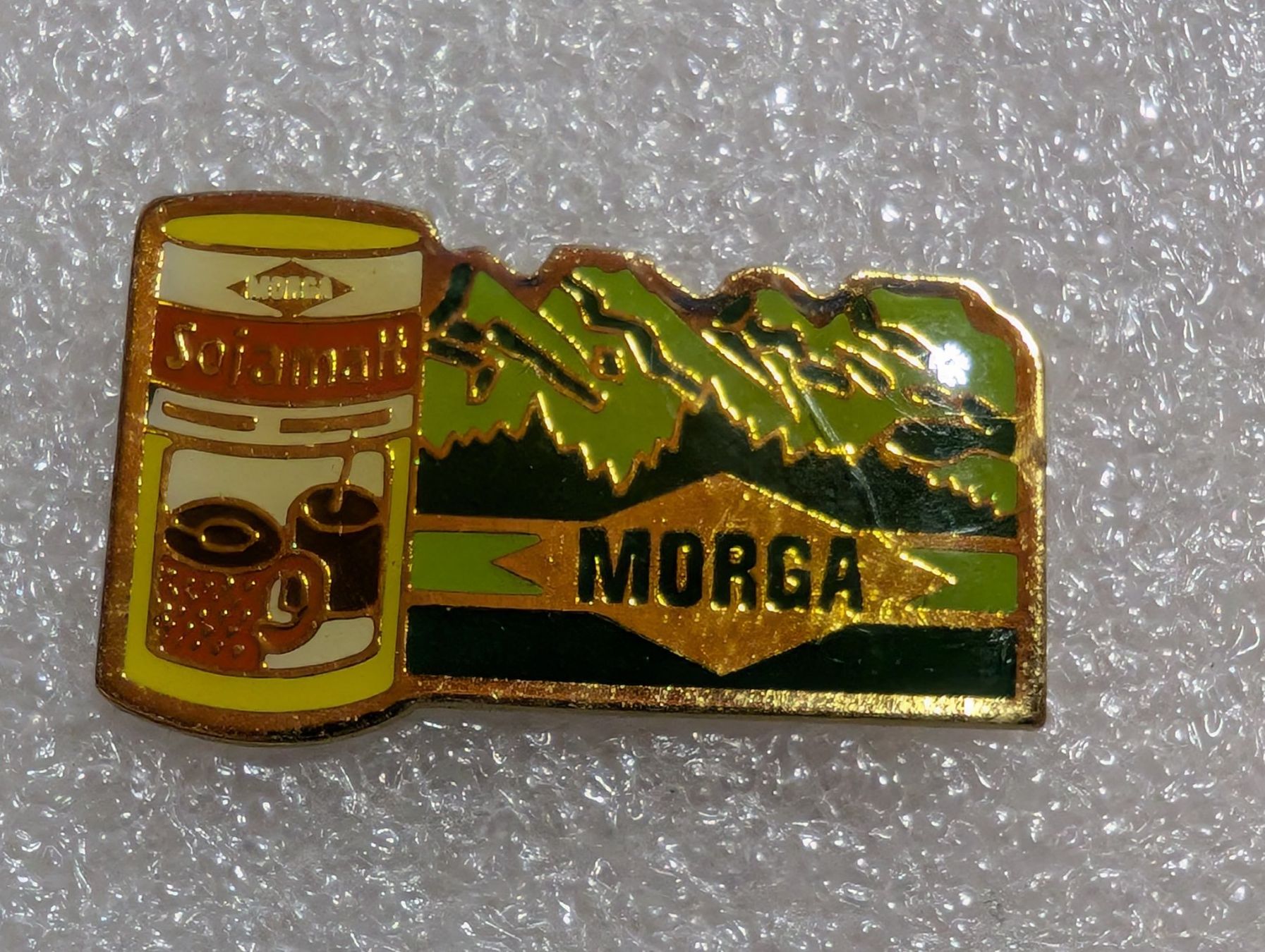 Placchette & Badge: Ansteckpin 265: Morga – Usato da Oppligen venduto da Pin-Fall-Shop