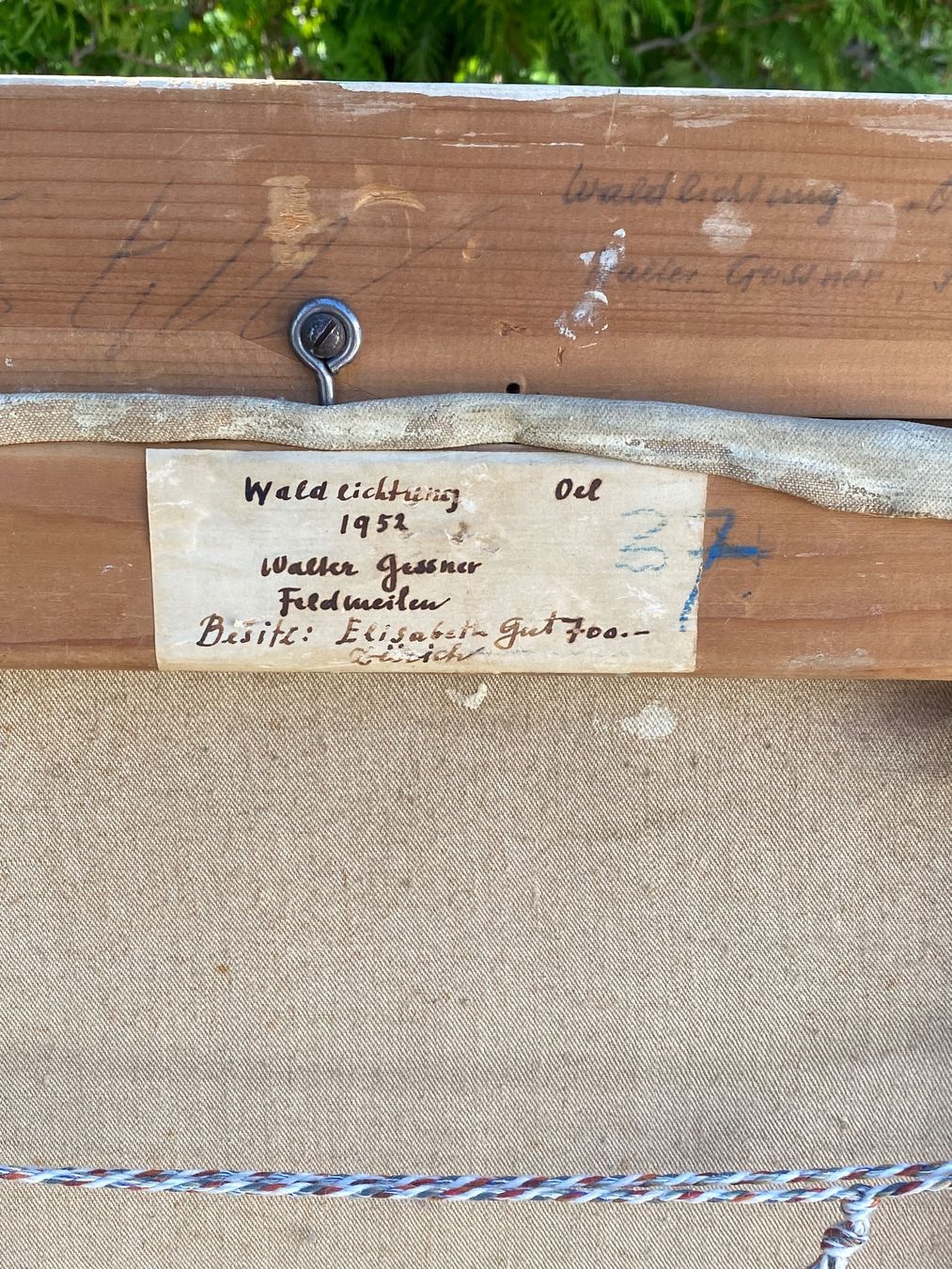Dipinti: Waldlichtung, 1952 , Walter Gessner – Usato da Kreuzlingen venduto da don_ueli6wb5 5