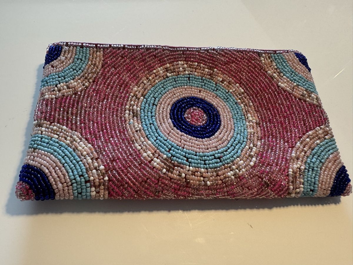 Portamonete: Pouch bestickt 10x20cm  – Usato da Zumikon venduto da calibru