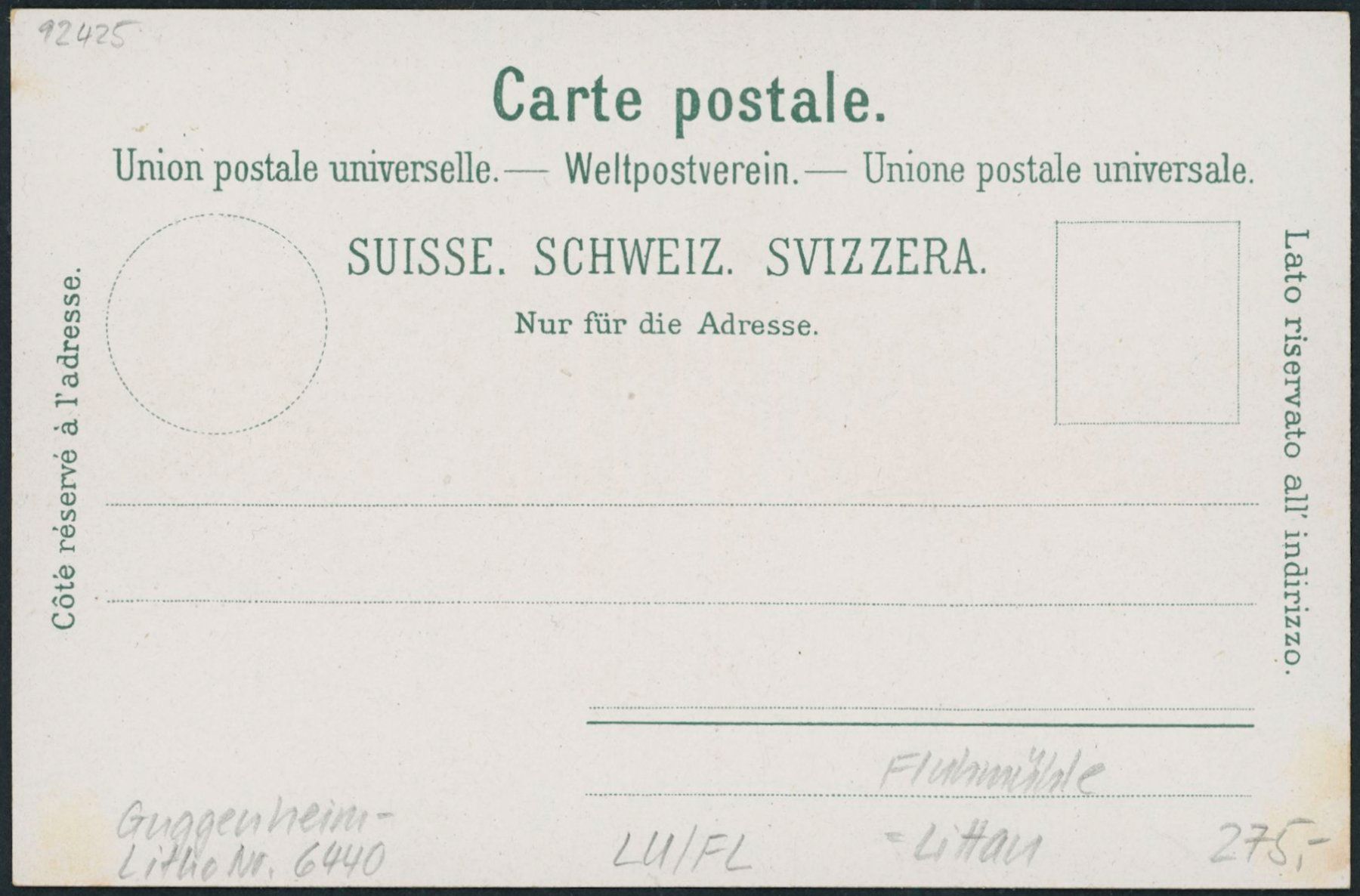 Cartoline postali: LU Fluhmühle - Bahn - Tram TrL - Litho - Littau – Nuovo (secondo la descrizione) da Schindellegi venduto da leecollect 1