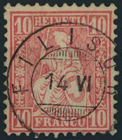 GR Filisur - Zwergstempel Voll - Sitzende Helvetia