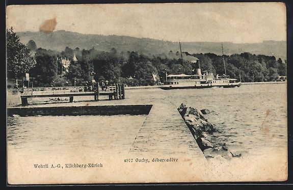 Cartoline postali: AK Ouchy, Débarcadère – Usato da Berlin venduto da bartko-reher