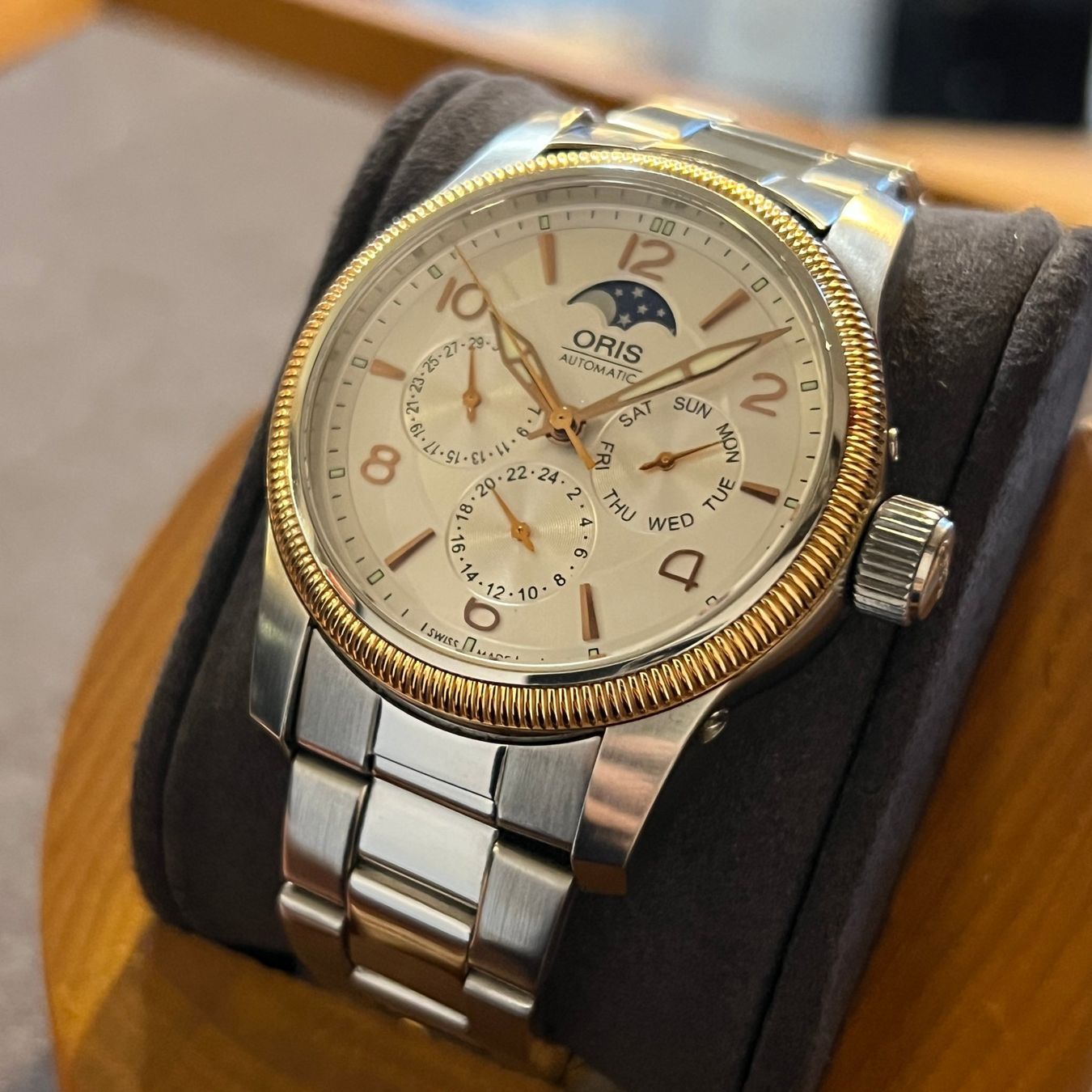 Oris Orologi: Oris Big Crown Complication Automatic Moonphase 01 582 7627 – Usato da Carouge GE venduto da Watchaser 2