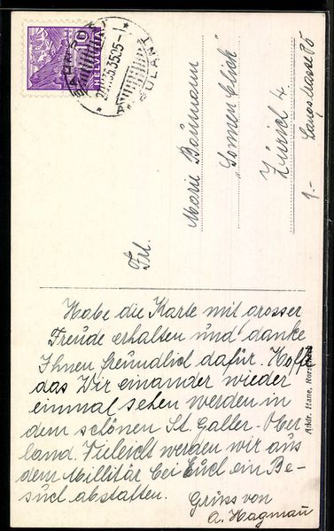 Ansichtskarten: AK Buchs, Werdenberg, Uferpartie mit Schloss – Gebraucht aus Berlin von bartko-reher 1