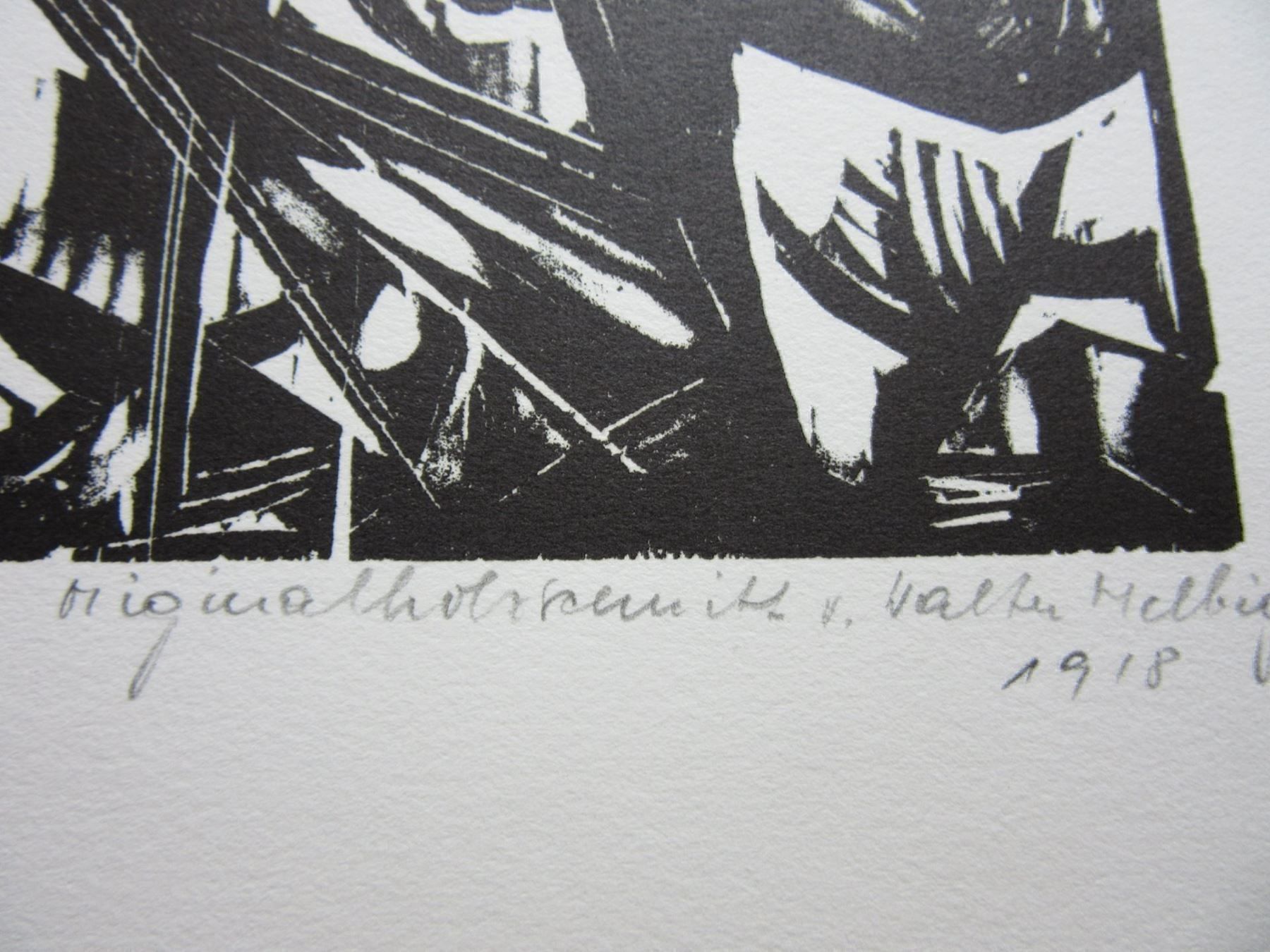 Xilografie: WALTER HELBIG  ORIGINAL HOLZSCHNITT – Usato da Gersau venduto da grafik-kunst 3