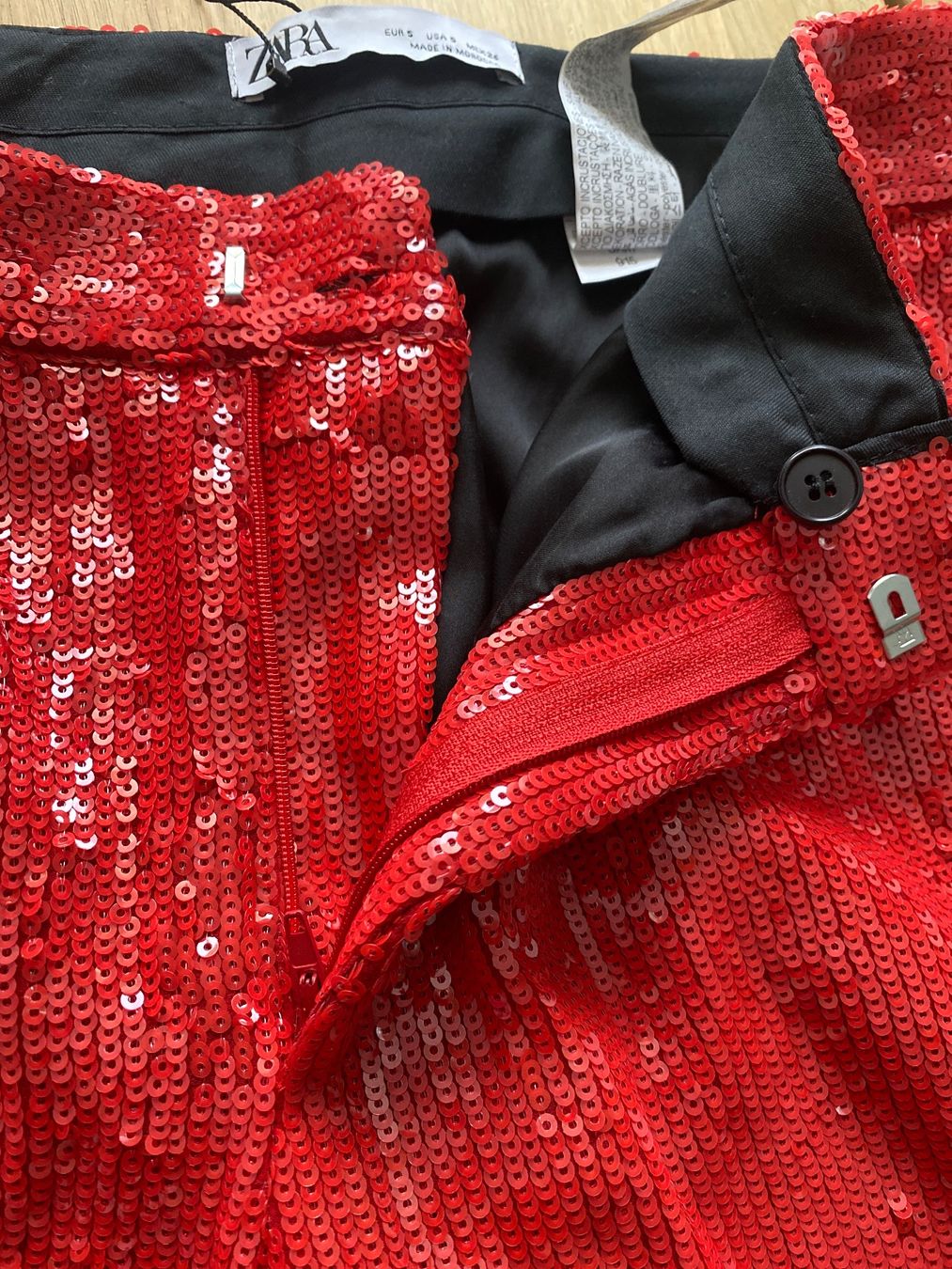 Zara Pantaloni: Zara Pailletten Hose – Nuovo (secondo la descrizione) da Schwyz venduto da rat-race 3