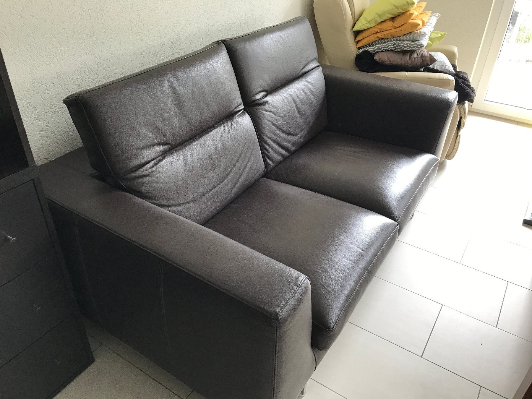 Sofas: Canapé en cuir et métal design – Gebraucht aus Val d'Illiez von DounCH 1
