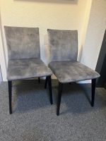 2 Stühle Stoff silver von Mobitec Einzelstücke!!