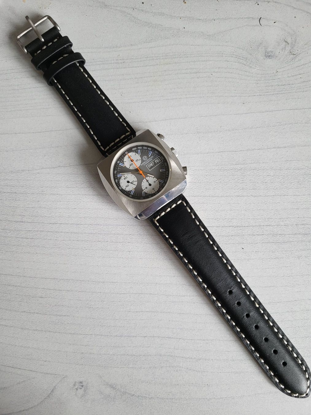 Zeno Orologi: New Oldstock Chronograph mit Vljoux 7750 – Nuovo (secondo la descrizione) da Allschwil venduto da Uhrenbinz 5