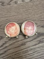 Niedliche Vintage Bilderrahmen, Goldig, 2 Stk., Retro