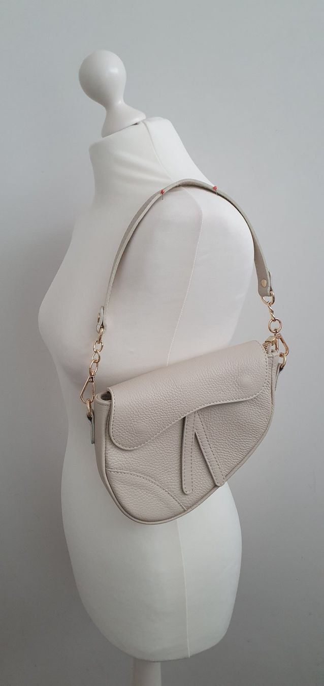 Borse da donna: Hochwertige Echtleder Handtasche Damen beige Neu – Nuovo (secondo la descrizione) da Stansstad venduto da InStyle8 1