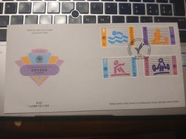 Enveloppe premier jour Hong Kong Jeux Commonwealth 1994