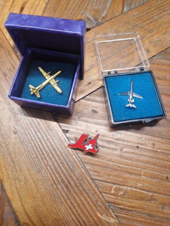 Flugzeug Pins, 1x Crossair