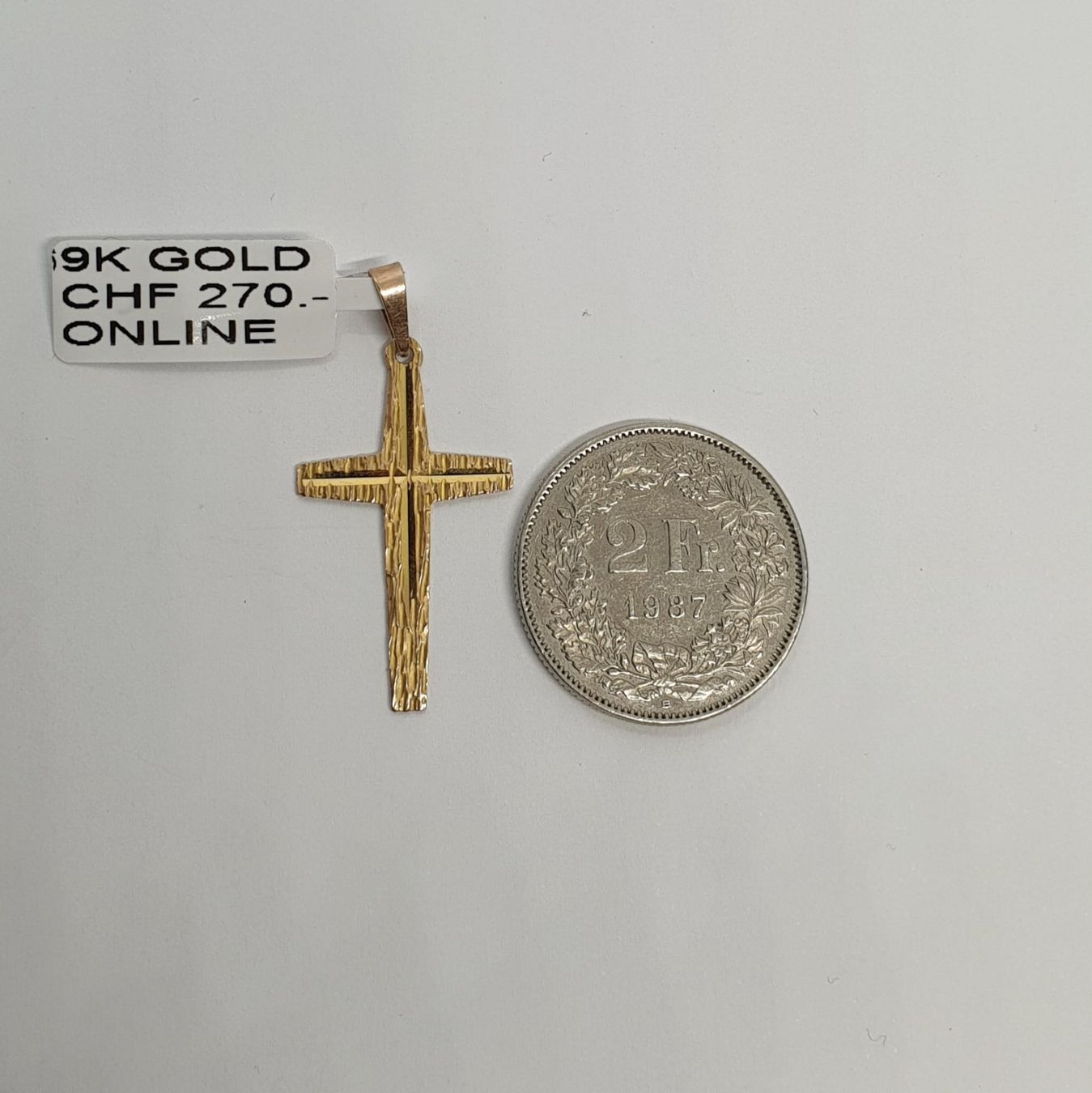 Anhänger: Echt 9K Gold - Kreuz Anhänger – Gebraucht aus Luzern von Goldhaus-Luzern 3
