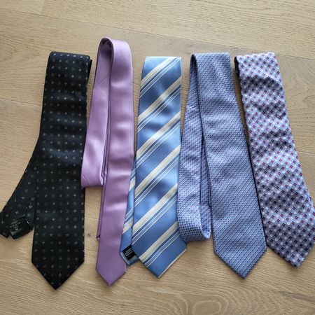 Krawatten Kollektion, 5 Stk. - Top Zustand  (Aern. 15)