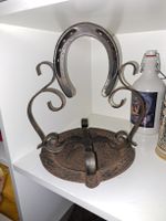 Rustikaler Aschenbecher Metall, Vintage 