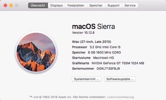 Apple PCs: iMac 27 Zoll Late 2013 – Gebraucht aus Sommeri von WTTEJ 1