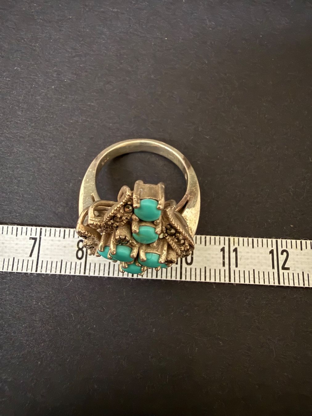 Bagues: Vintage Silber Ring mit Türkis 925 – D'occasion à Spiegel b. Bern par Rogger72 8