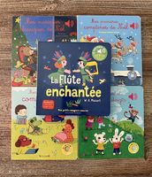 Lot de 5 livres sonores enfants  comptines, Mozart & Noël