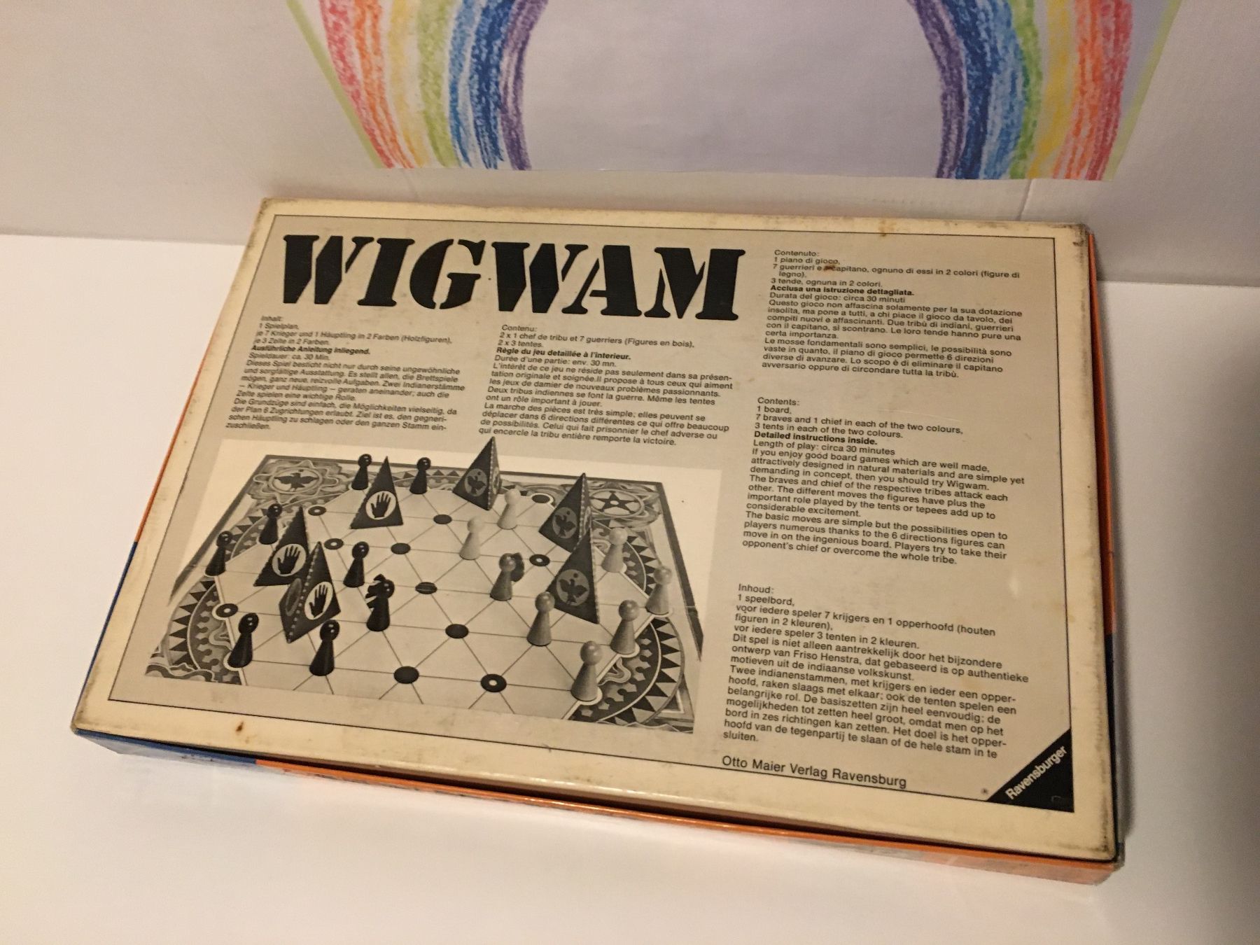 Ravensburger Giochi: WIGWAM - Spiel von Ravensburger - 1977 – Usato da Andwil SG venduto da Rainboli 2