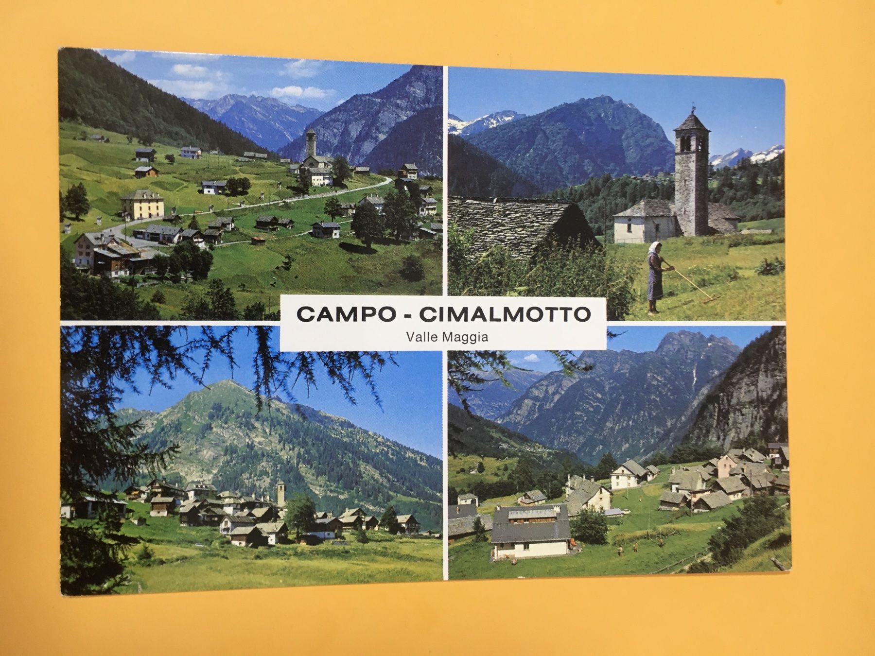 Cartoline postali: Campo-Cimalmotto Tessin mehrbildrig – Usato da Küttigen venduto da Melisch1000