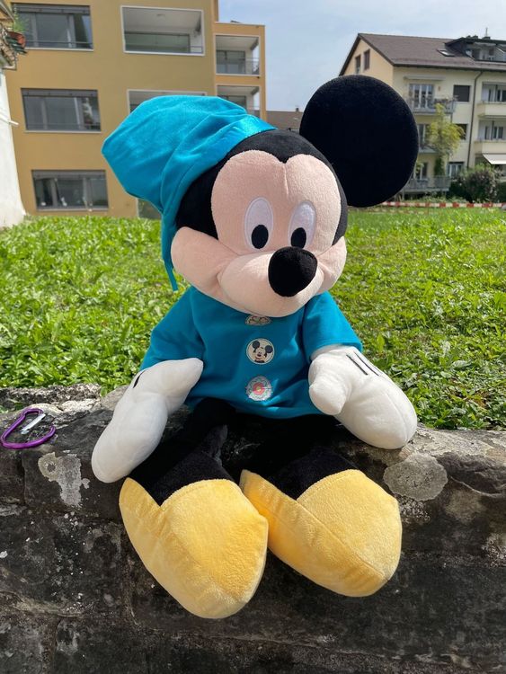 Mickey Maus Haarbürste Dunkelpink – Große Flachbürste Mit Mickey-Motiv, 24 Cm, Für Nasses & Trockenes Haar