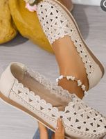 Neue 😃 Elegante Ballerinas mit floralem Ausschnitt