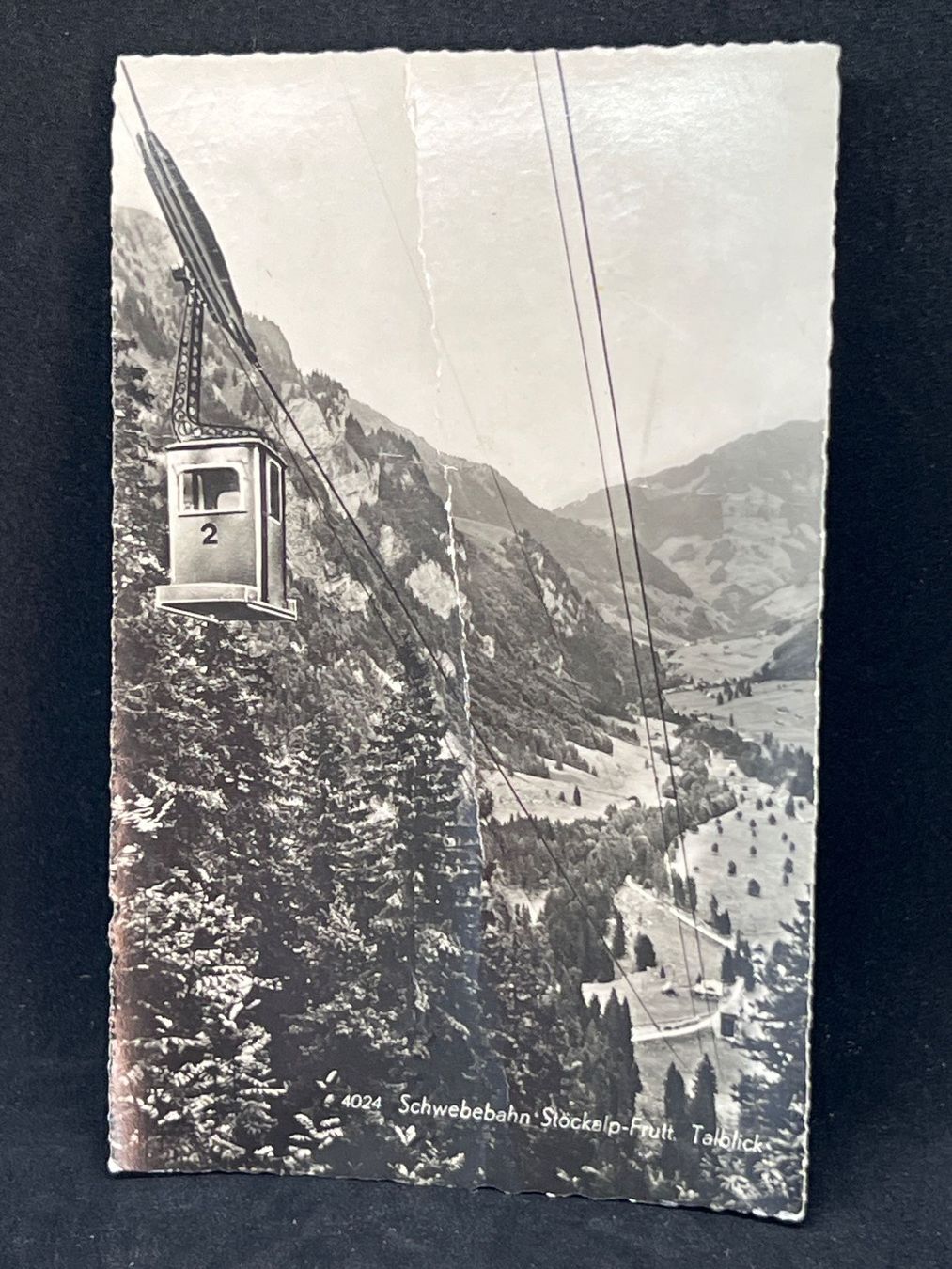 Ansichtskarten: Schwebebahn Stöckalp-Frutt. Talblick – Gebraucht aus Widnau von Brusi9