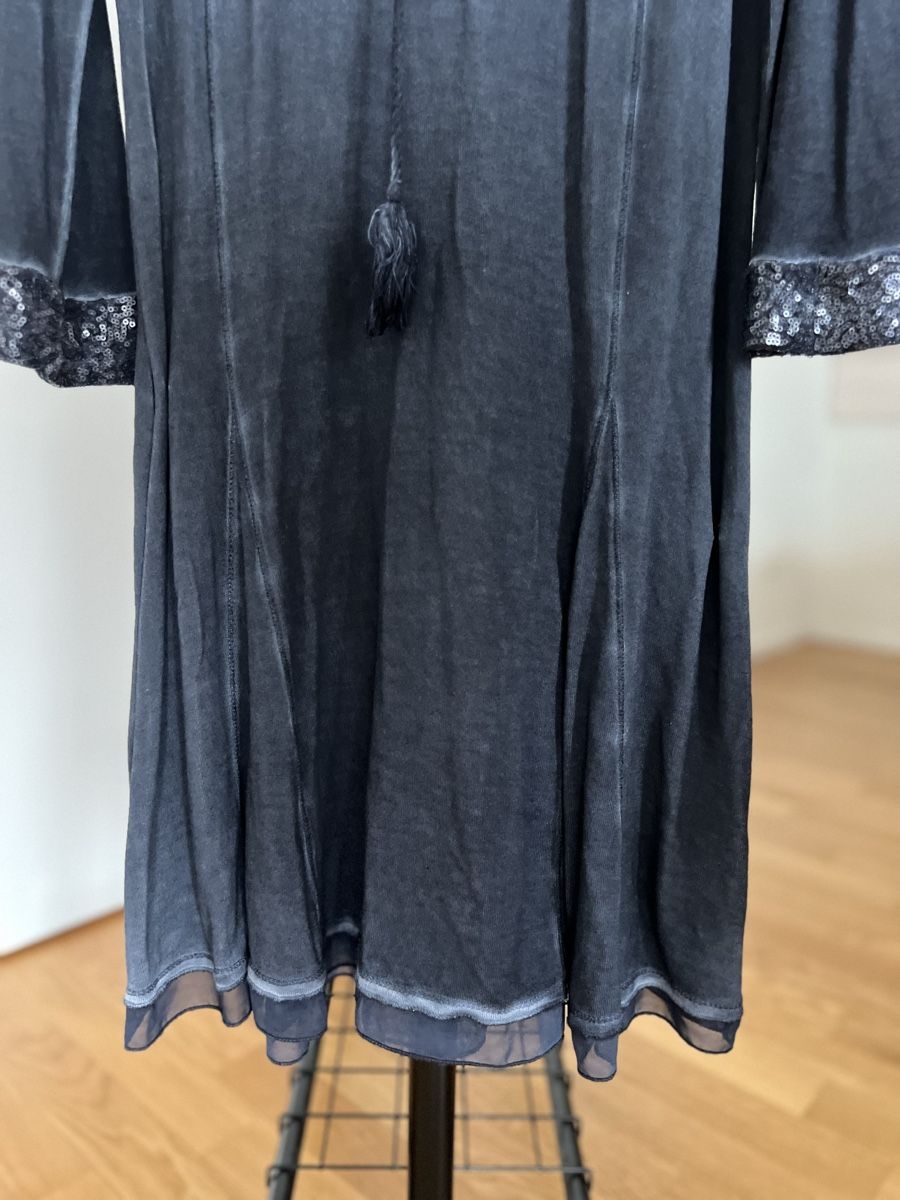 Vestiti: TESINI Kleid, Gr. 38 M / L dunkelblau – Nuovo (secondo la descrizione) da Langenthal venduto da ivet7 1