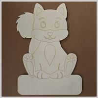 Geburtstafel "Eichhörnchen" - Holztafel kaufen und bemalen
