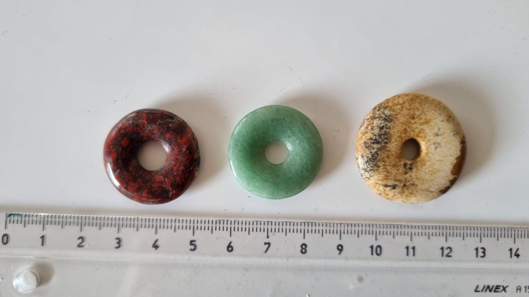 Pietre preziose: TOP: 3 Donut/Pi-Scheiben aus Stein – Usato da Belp venduto da MaSu39