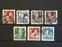 Timbres Chine lot variés valeurs et couleurs état d'usage