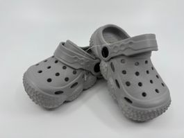 Sommer Clogs für Kinder, Grau, Grösse 23, Neuwertig