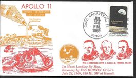 USA Sonderbrief Apollo 11 Wasserung Cape Canaveral 24.7.1969