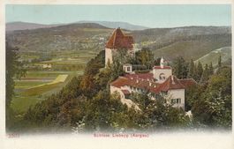 Ansichtskarte-Aargau-Schloss liebegg