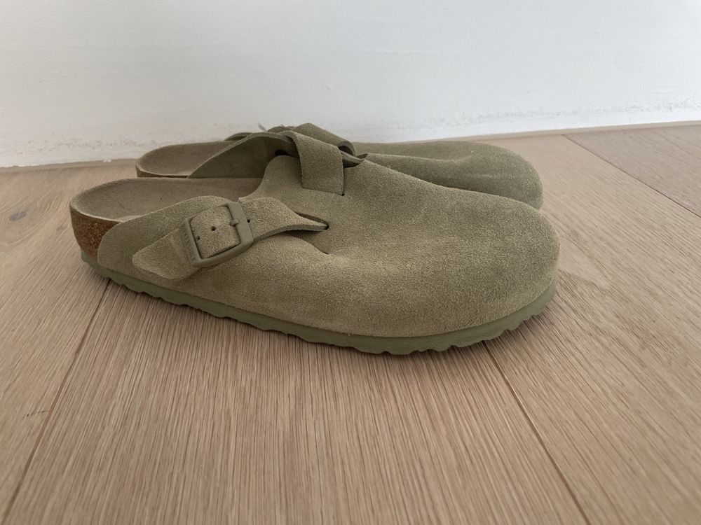 Birkenstock Gr 40 Wildleder Clogs Khaki Neu Und Originalverpackt In 