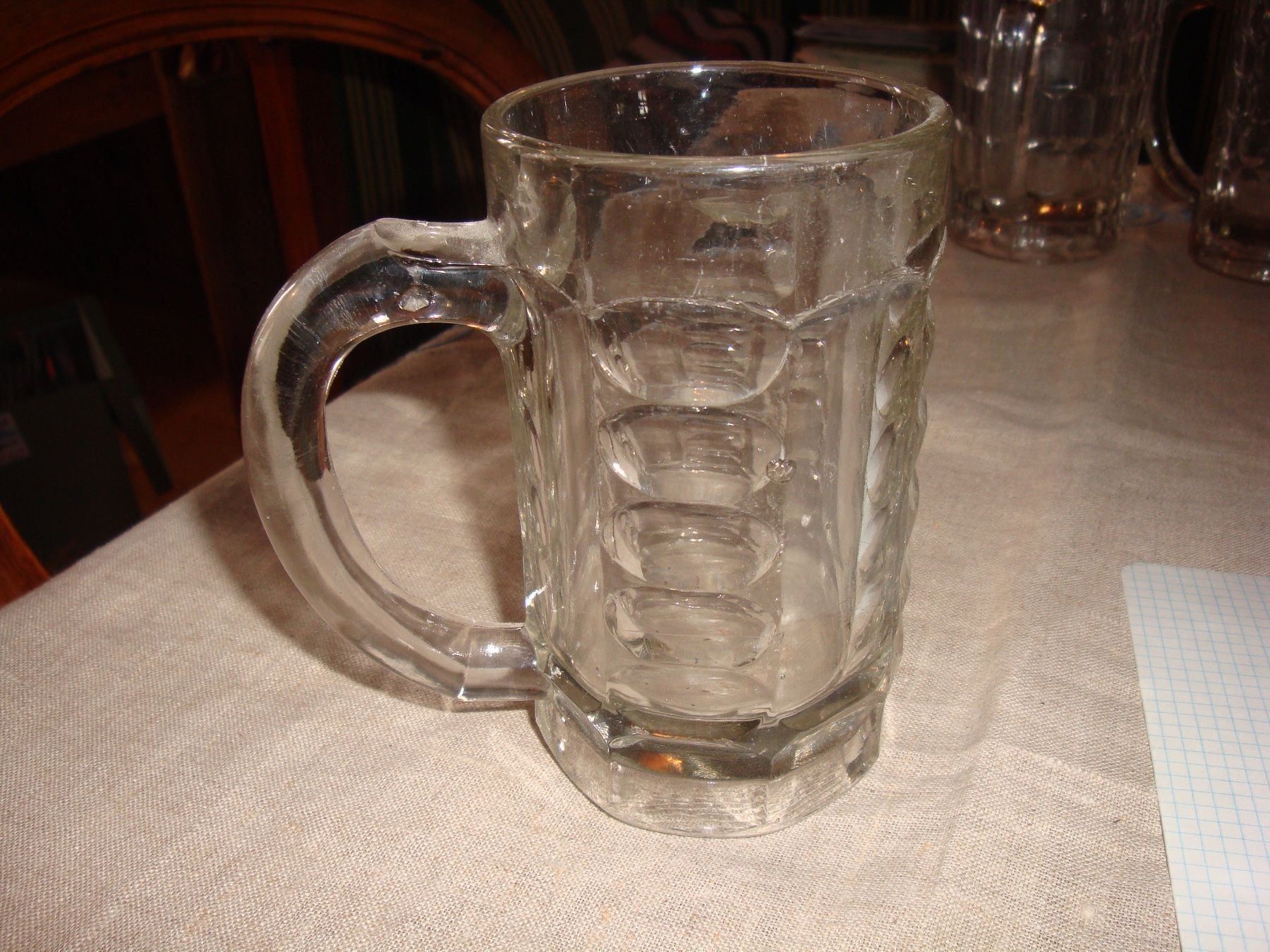 Gläser: 4 alte Bierhumpen aus Glas – Gebraucht aus häusernmoos von buc_8ftk 6