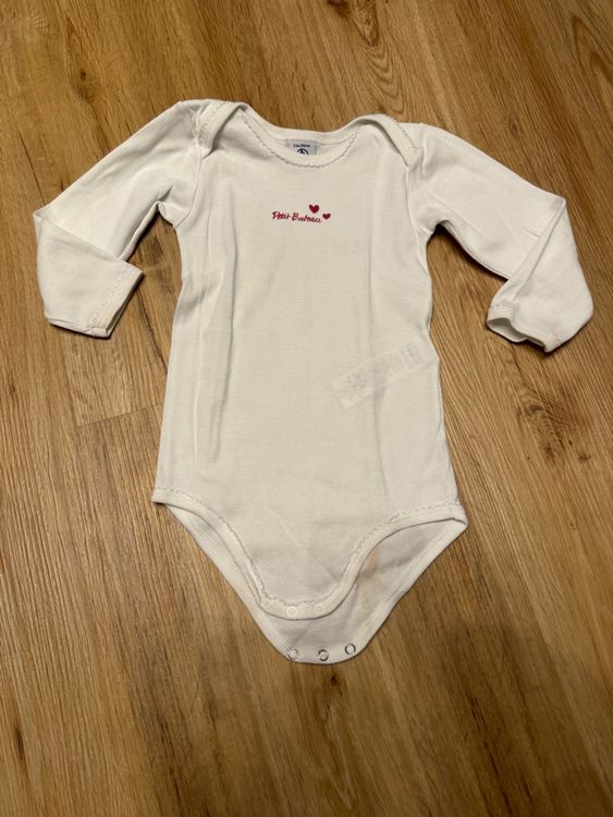 Lot De 3 Bodies Manches Longues Petit Bateau - Coton Imprimé Moutons, Uni Et Milleraies - Pour Bébé, Mixte, Confortable