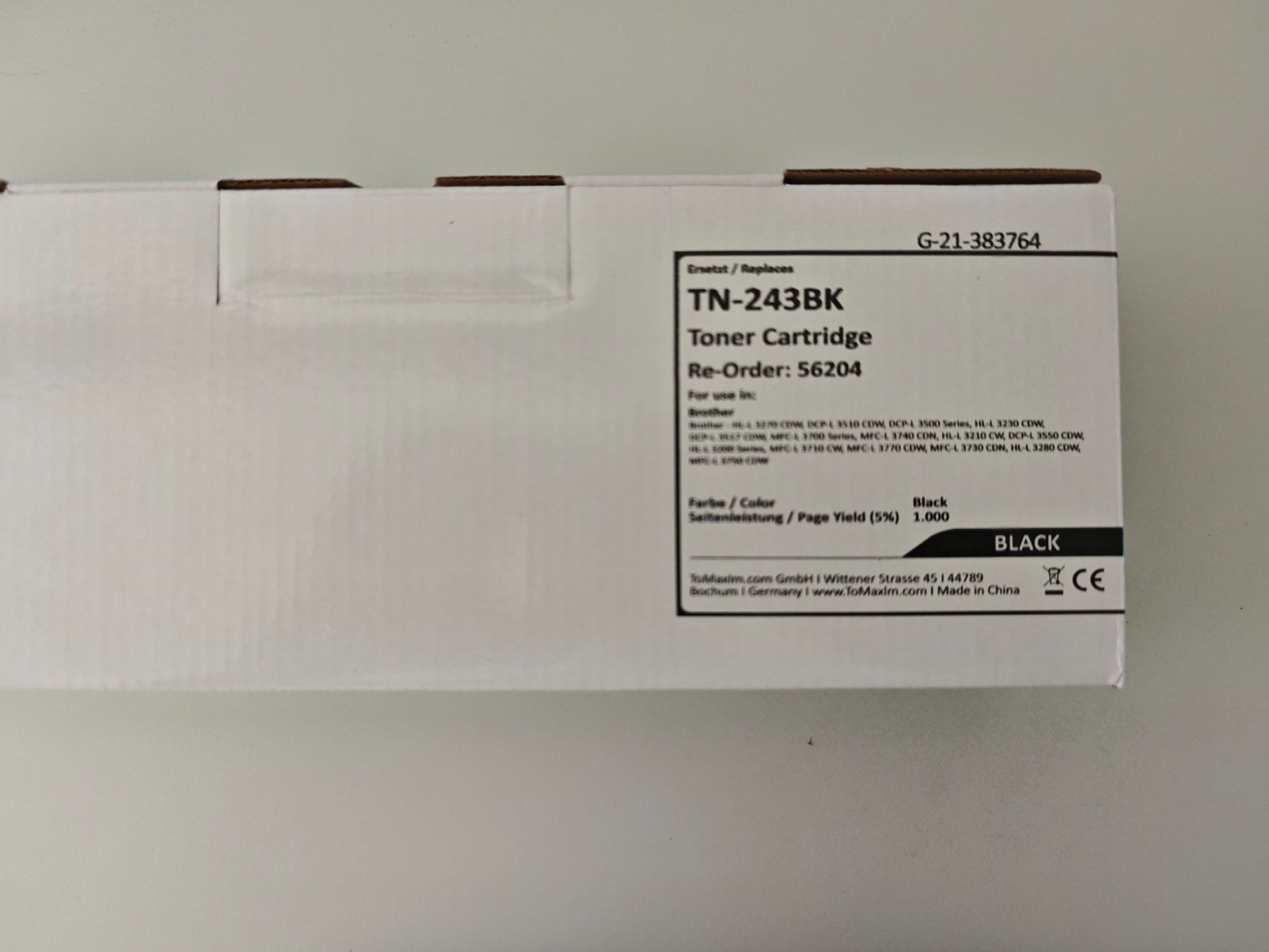 Brother Cartucce per stampanti & toner: 1 Druckerpatrone TN-243BK schwarz – Nuovo e nell'imballaggio originale da Dürrenäsch venduto da ReuKos 1