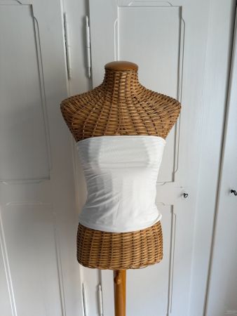 NA-KD - Bandeau-Top crèmeweiss XS