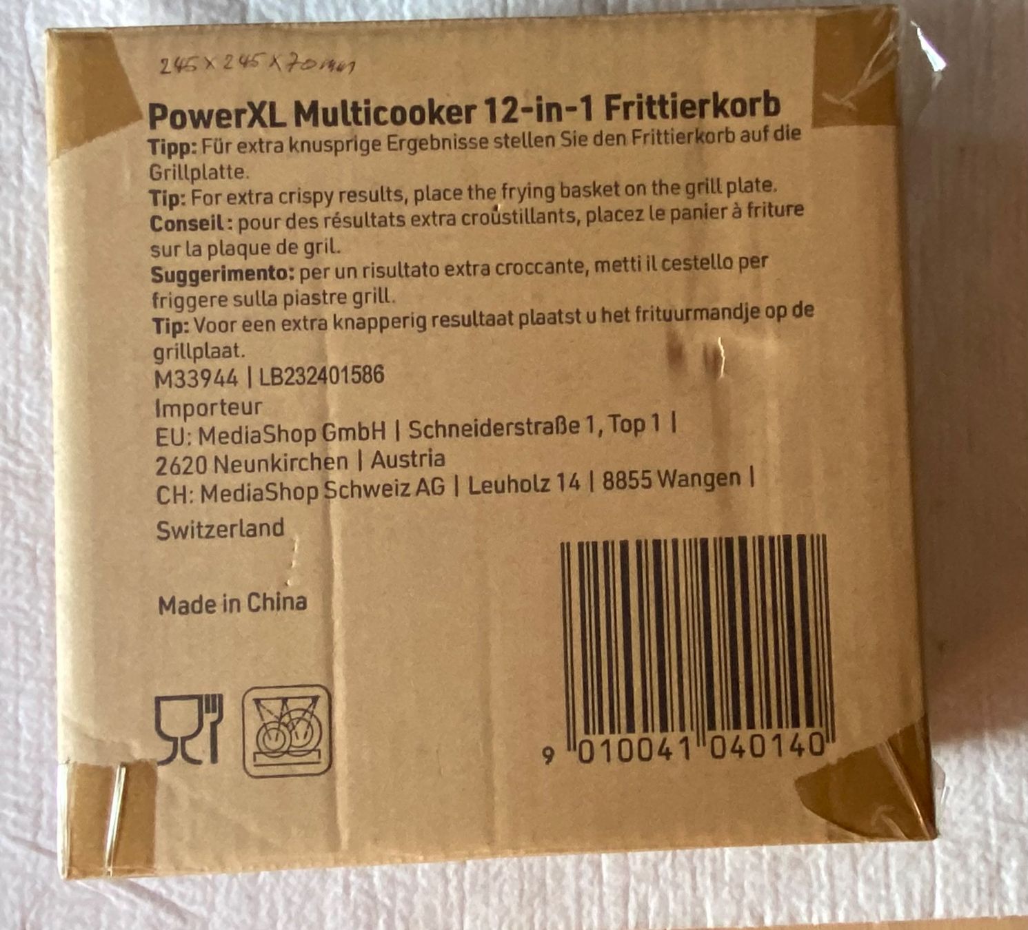Appareils de cuisine: Fritierkorb – Neuf avec emballage d'origine à Bremgarten AG par 2N1