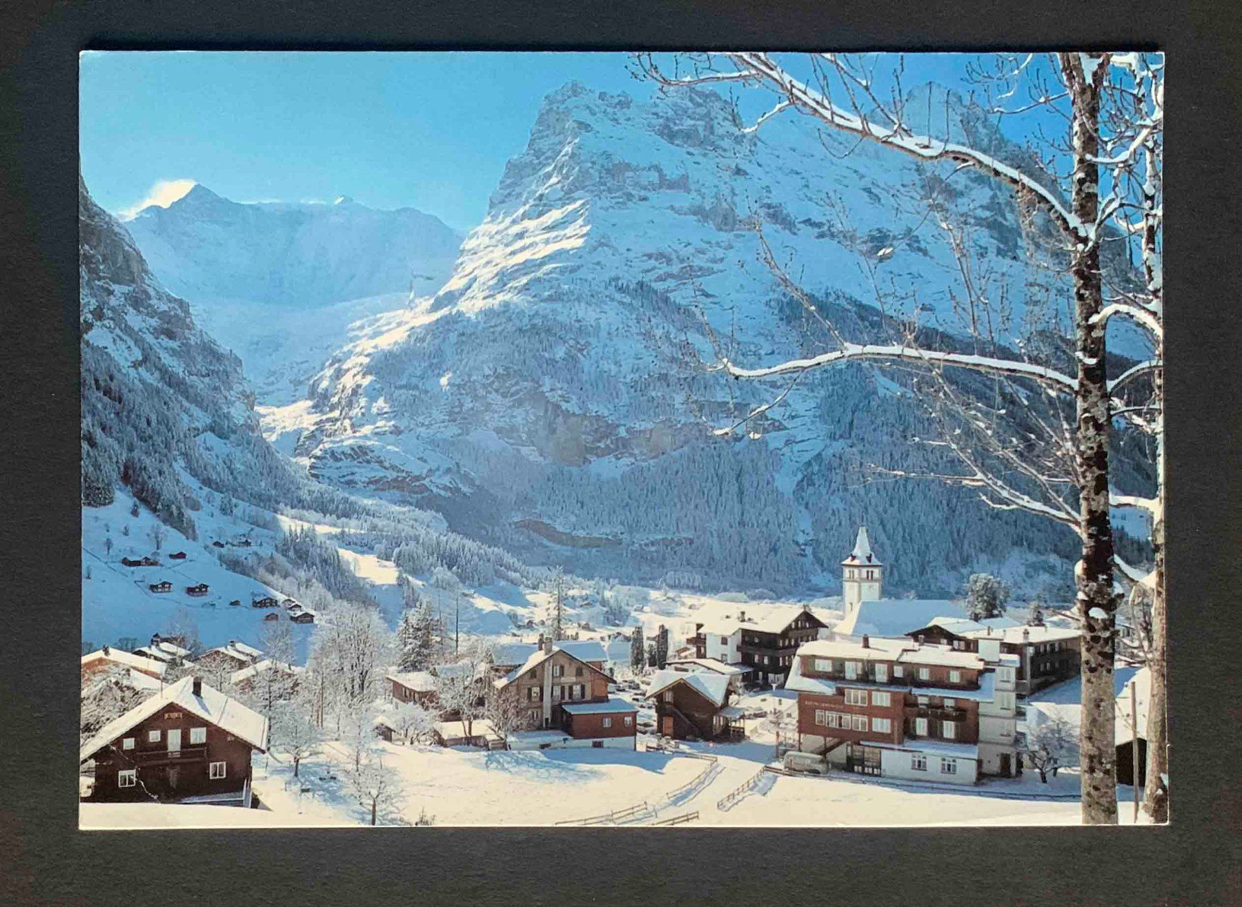 Cartoline postali: AK Grindelwald Fieschergletscher Eiger – Usato da Goldau venduto da artelier1
