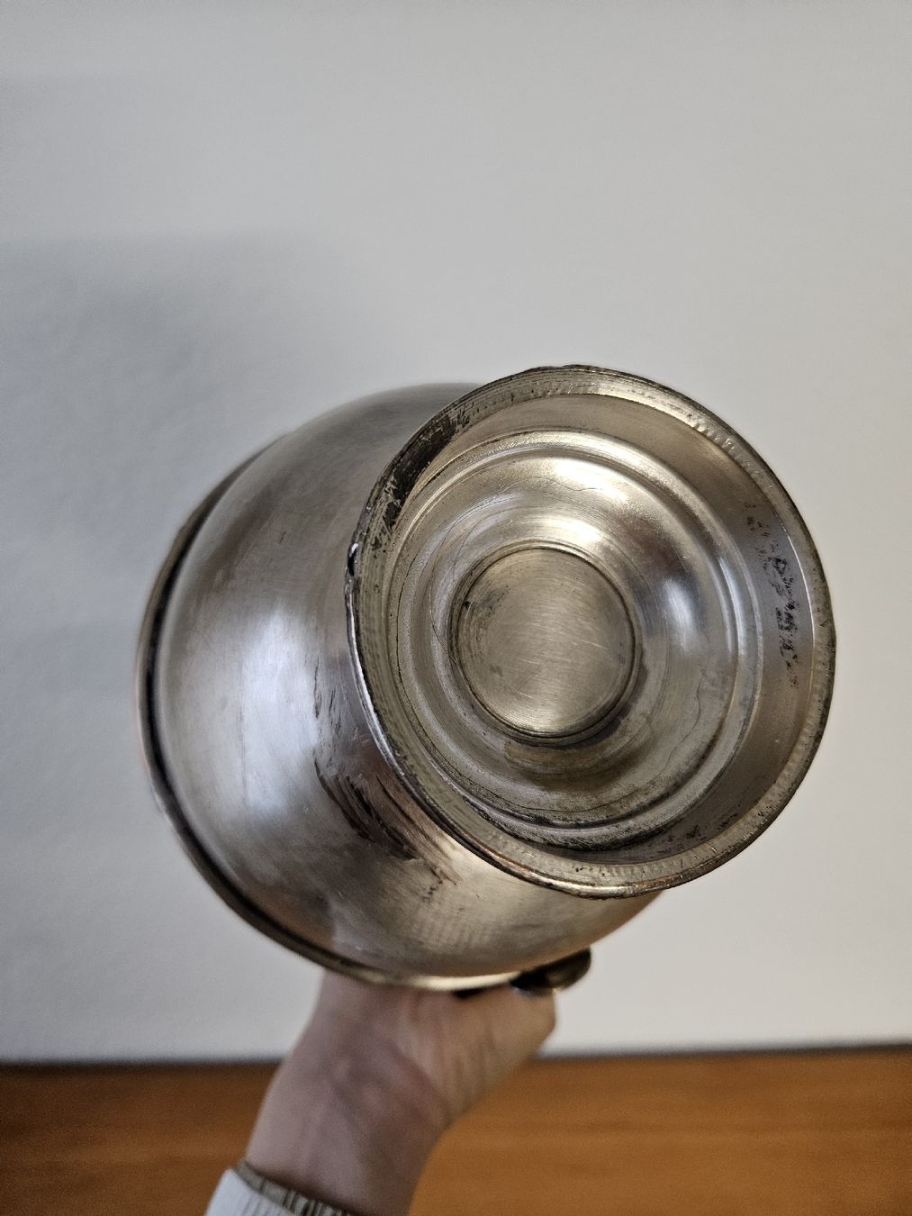 Karaffen: Krug mit Henkel ca. 1834 vermutlich versilbert – Gebraucht aus Wiezikon b.Sirnach von wiezikon.vintage 2