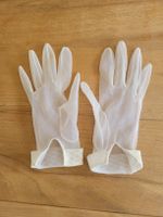 Damen Handschuhe weiss transparent kurz guter Zustand