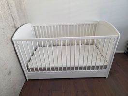 Pinolino Babybett Laura inklusive hochwertiger Matratze