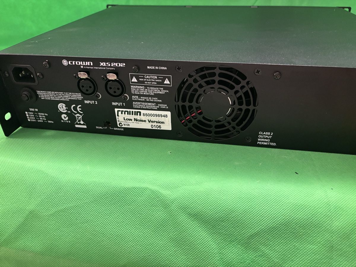 Amplificatori: Endstufe Crown XLS 202 Low Noise Version gebraucht – Usato da Kilchberg ZH venduto da bionicdog 4